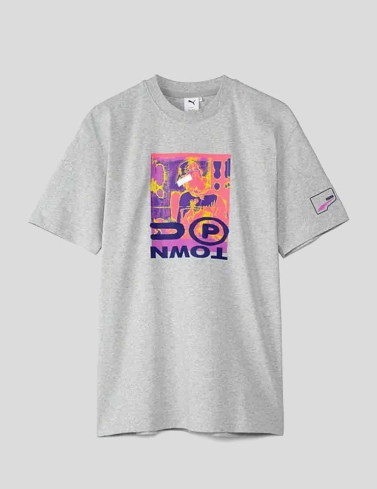 T-shirt PUMA uptown tee light gray heather